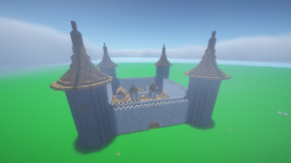 Medieval village sorrounded by walls