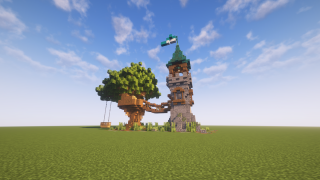 Mystical Tower + cozy tree