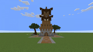 Wooden Stone Tower House
