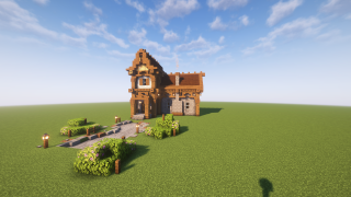 Medieval house+path
