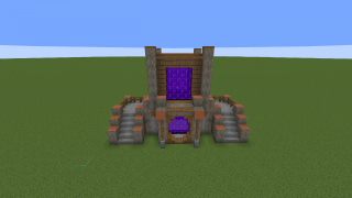 Acacia stone spruce portal area
