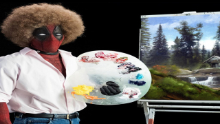 Deadpool Bob Ross Karte