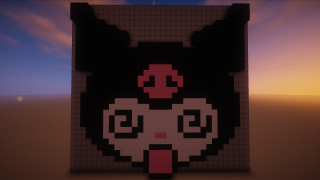 Kuromi from Hello Kitty Sanrio Pixel Art
