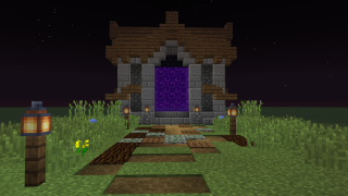 Medieval Nether Portal by Mechitect
