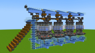 8 module sea pickle farm with storage system