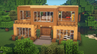 Modern Wooden Survival House