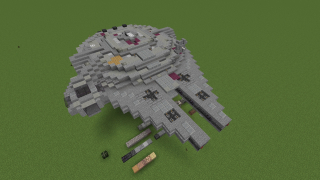 millennium falcon no interior by lego flame