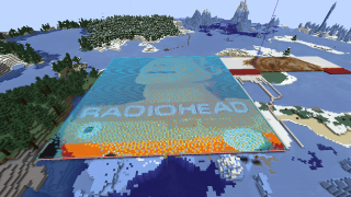 RADIOHEAD-THE BENDS album map art