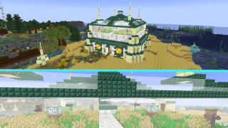 Fancy Quad Villager Wheat Farm