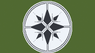 123x123 Snow and Gray Concrete Medallion