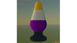 PRIDE Enby Tower-Statue
