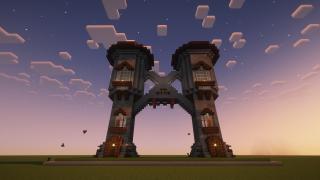 Easy Twins Towers with Bridge (Free Schematic)