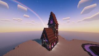 Dark & Purple Themed House FULLY INTERIORS (Free Schematic)