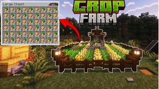 EASY Starter Crop Farm for Minecraft Survival !