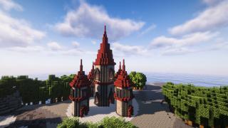 EASY Fantasy Castle | Fully Decorated FURNISHED | 5-Tower Build