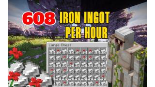 EASY Iron Farm - 608 Per HOUR 1.21+