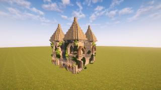 Easy Medieval Fortress with four towers (FREE) Heldorya Studio