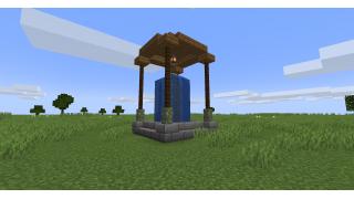 Stone and Wood Fountain