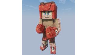 Red Boxer Statue