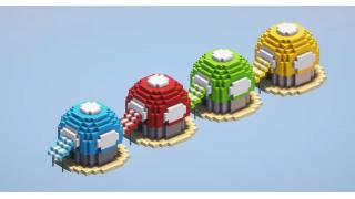 Mario Big Mushroom Houses
