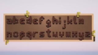 Minecraft Font Alphabet