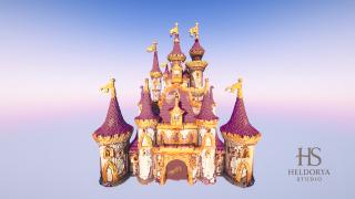 Beautiful Purple Castle - Fantasy