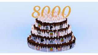 8000 Followers on Patreon Cake