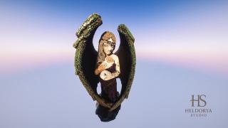 Gothic Fallen Angel Statue | Giant Fallen Angel | Ultra-Detailed Gothic Monument for Minecraft