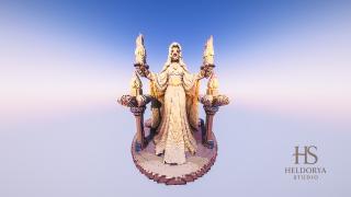Gothic Woman Statue - Altar
