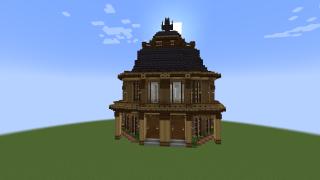 medival temple without or with path