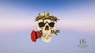 Skull - Rose