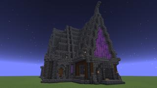 gothic deepslate cathedral, trading hall
