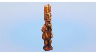 Aztec Wooden Pillar
