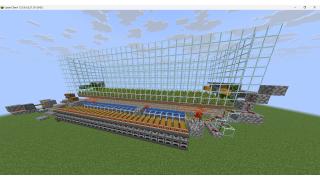 prime_nono's 28-furnace super smelter with bamboo farm