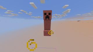 copper creeper statue
