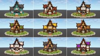 ✨ Fantasy House | 9 Block Palette Variations