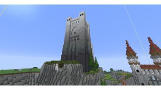 Huge Black and White Castle