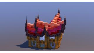 Red Medieval Fantasy House