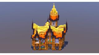 Yellow Medieval Fantasy House