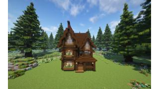 Starter Wooden House - Free Download (with interior)