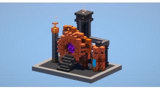 Steampunk nether portal