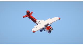 White-red plane