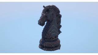 Chess Knight Black
