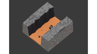 Custom Lava River and Cliffs map