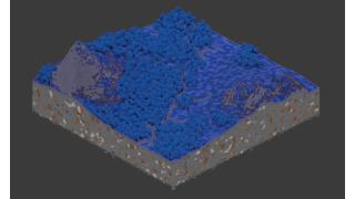 Custom Blue Fantasy Map 500x500 Blocks