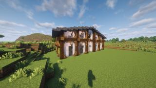 House With white wood