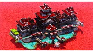 Red Japanese Castle