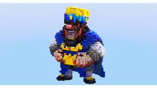 Blue King from Clash Royale