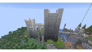 Huge Black And White Castle