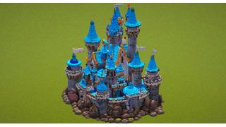 Cyan Fantasy Castle